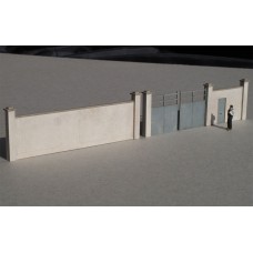 CMBV005-4 Cement industry enclosure walls with gate - HO scale